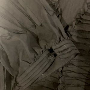 One button pleated jacket